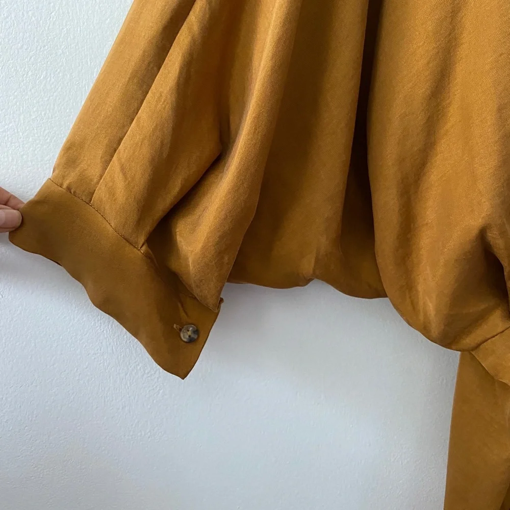 Zara Pleated Maxi Shirt Dress - Picture 6 of 12